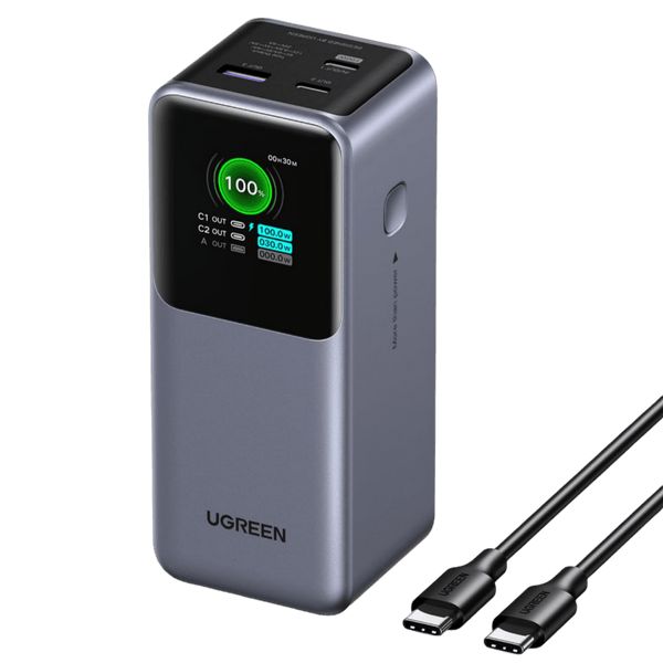 UGREEN Nexode พาวเวอร์แบงค์ 20000 mAh 130W ชาร์จเร็ว พกพาสะดวก